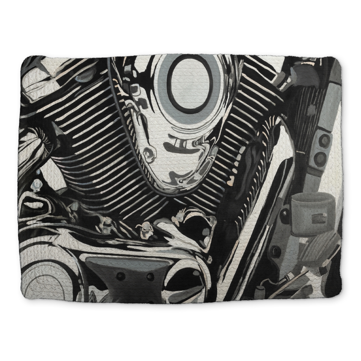 Picture of Begin Home Decor CBPM1418LA1JPI 14 x 18 in. Motorcycle Engine Bedroom Placemat - Braided Polyester Decor