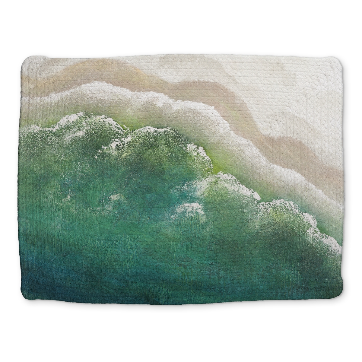 Picture of Begin Home Decor CBPM1418JTFOSI 14 x 18 in. Turquoise Sea Coastal Marine Polyester Placemat - Home Decor
