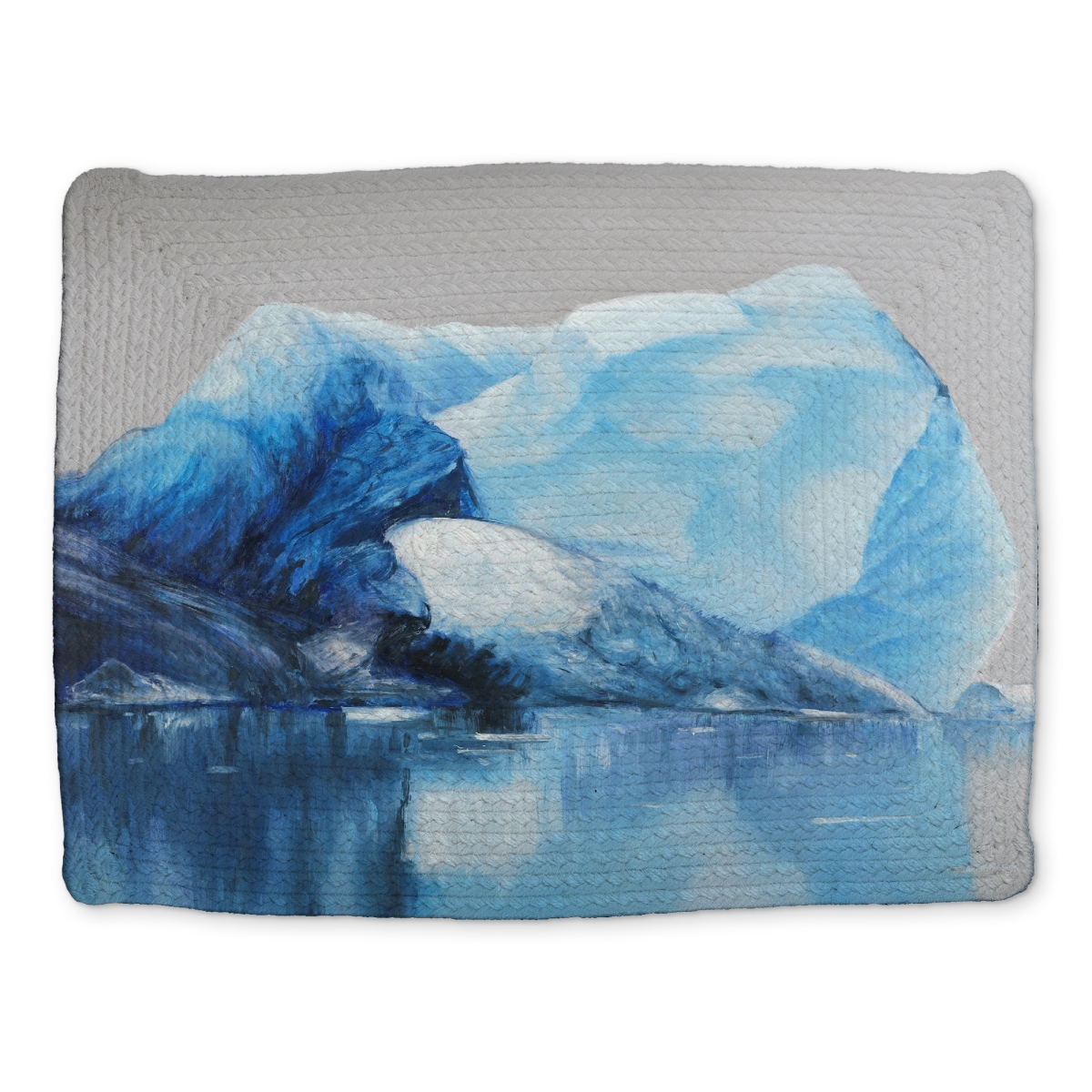 Picture of Begin Home Decor CBPM1418YHQ8L2 14 x 18 in. Scenic Sea Bedroom Placemat-Iceland Icebergs Home Decor