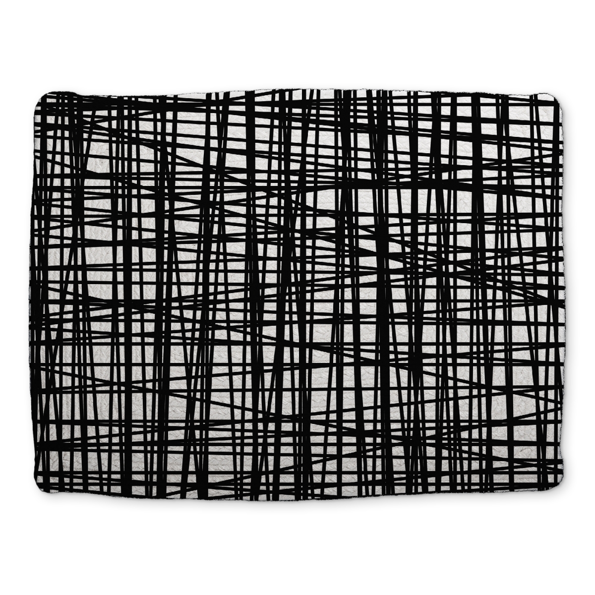 Picture of Begin Home Decor CBPM1418K0WK8V 14 x 18 in. Abstract Stripes Contemporary White Braided Placemat - Home Decor