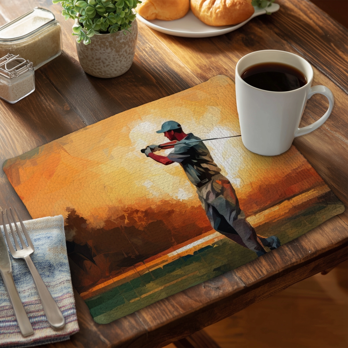 Picture of Begin Home Decor CBPM1418C8FAGE 14 x 18 in. Contemporary White Braided Polyester Placemat - Close Shot