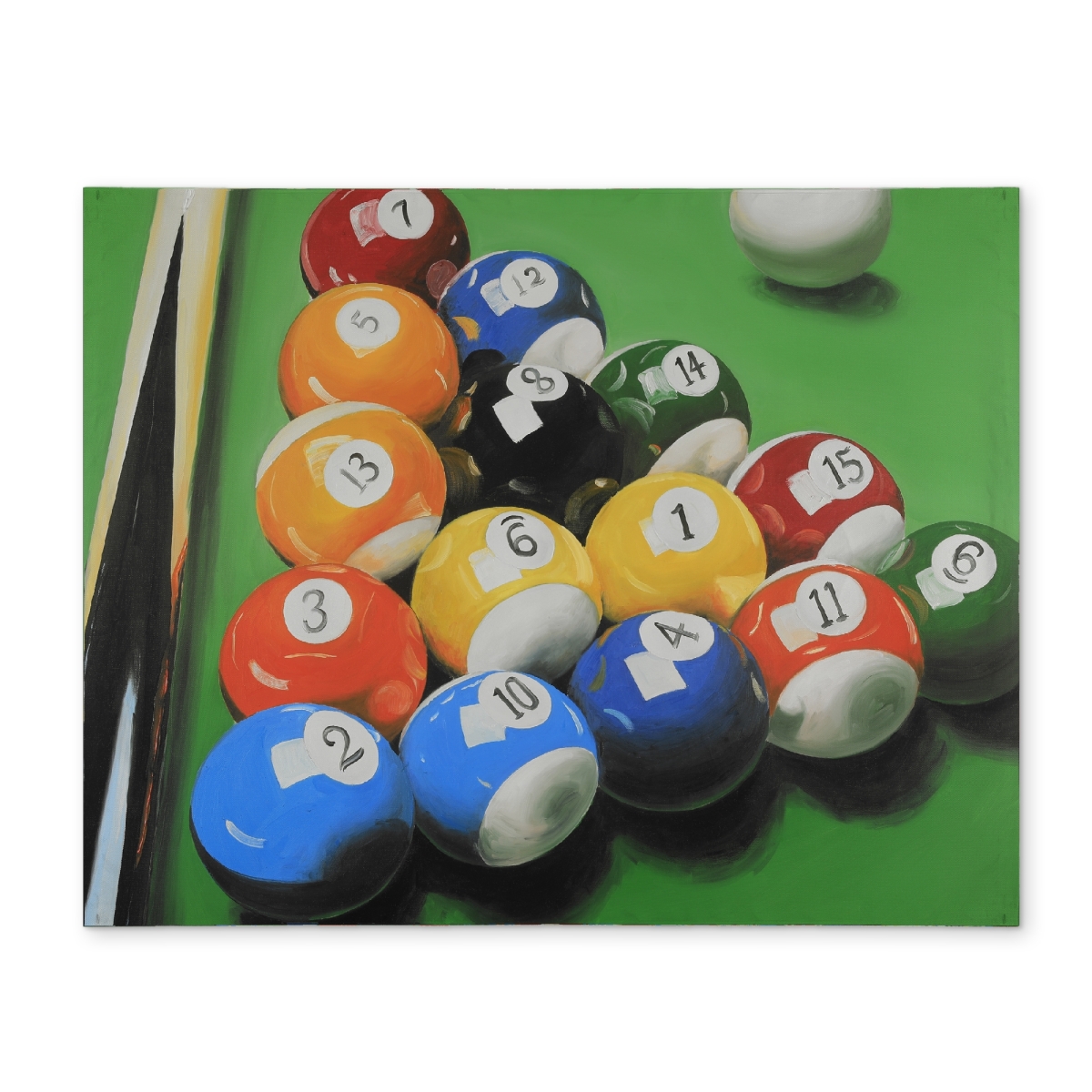 Picture of Begin Home Decor CPPM1418POQJXF 14 x 18 in. Pool Table Ball Formation Placemat - Hyperrealist Hobbies Decor