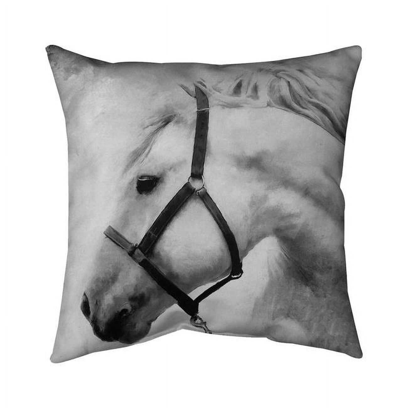 18 x 18 in. Darius The Horse-Double Sided Print Indoor Pillow