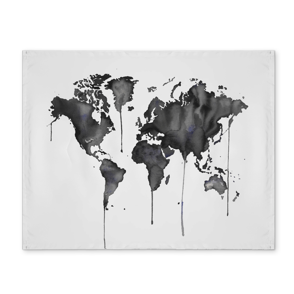 CPPM141842CFAJ 14 x 18 in. Watercolor World Map Placemat - Earth & Galaxy Bedroom Decor