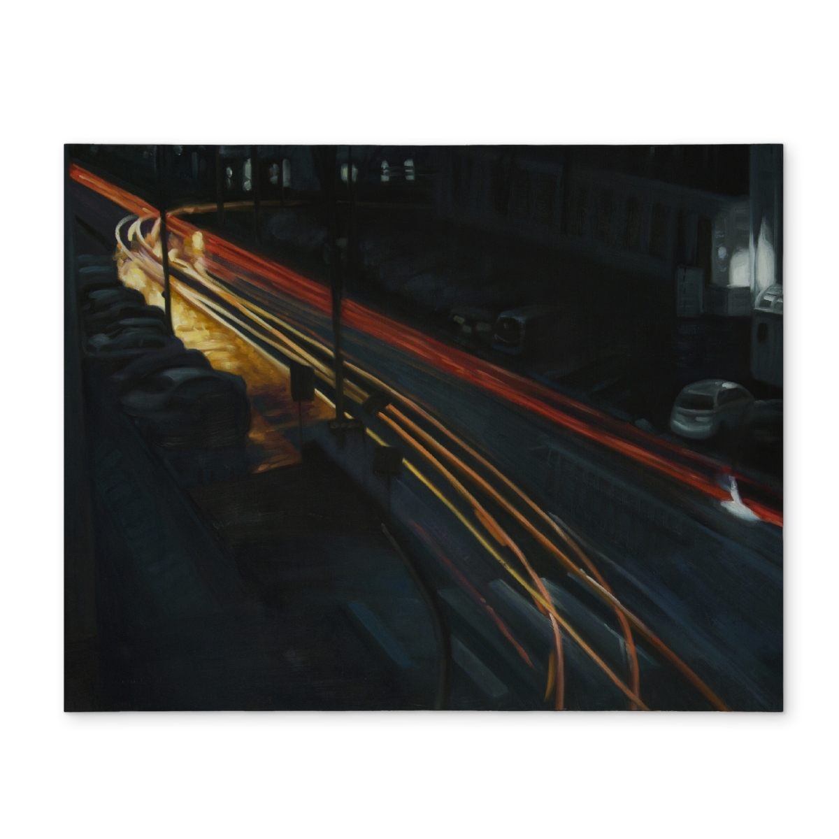 Picture of Begin Home Decor CPPM14189H0R23 14 x 18 in. Yellow Building Cities Downtown Polyester Placemat - Home Decor