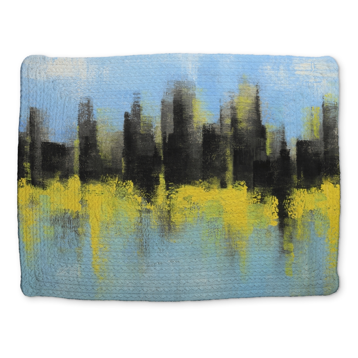 Picture of Begin Home Decor CBPM14182HGMN6 14 x 18 in. Gray Braided Polyester Placemat - Bedroom Decor by City Made