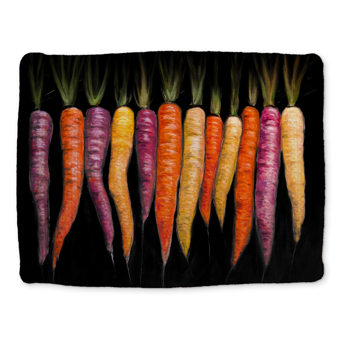 Picture of Begin Home Decor CBPM1418NHJ8P6 14 x 18 in. Purple Kitchen Braided Placemat - Carrot Varieties Decor