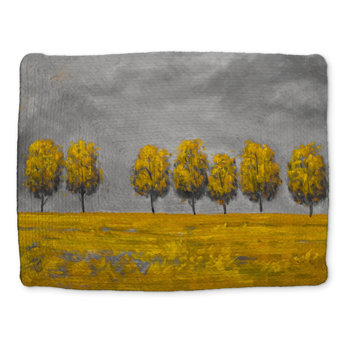 Picture of Begin Home Decor CBPM14185J0WRC 14 x 18 in. Trees in A Field Braided Polyester Placemat - Home Decor