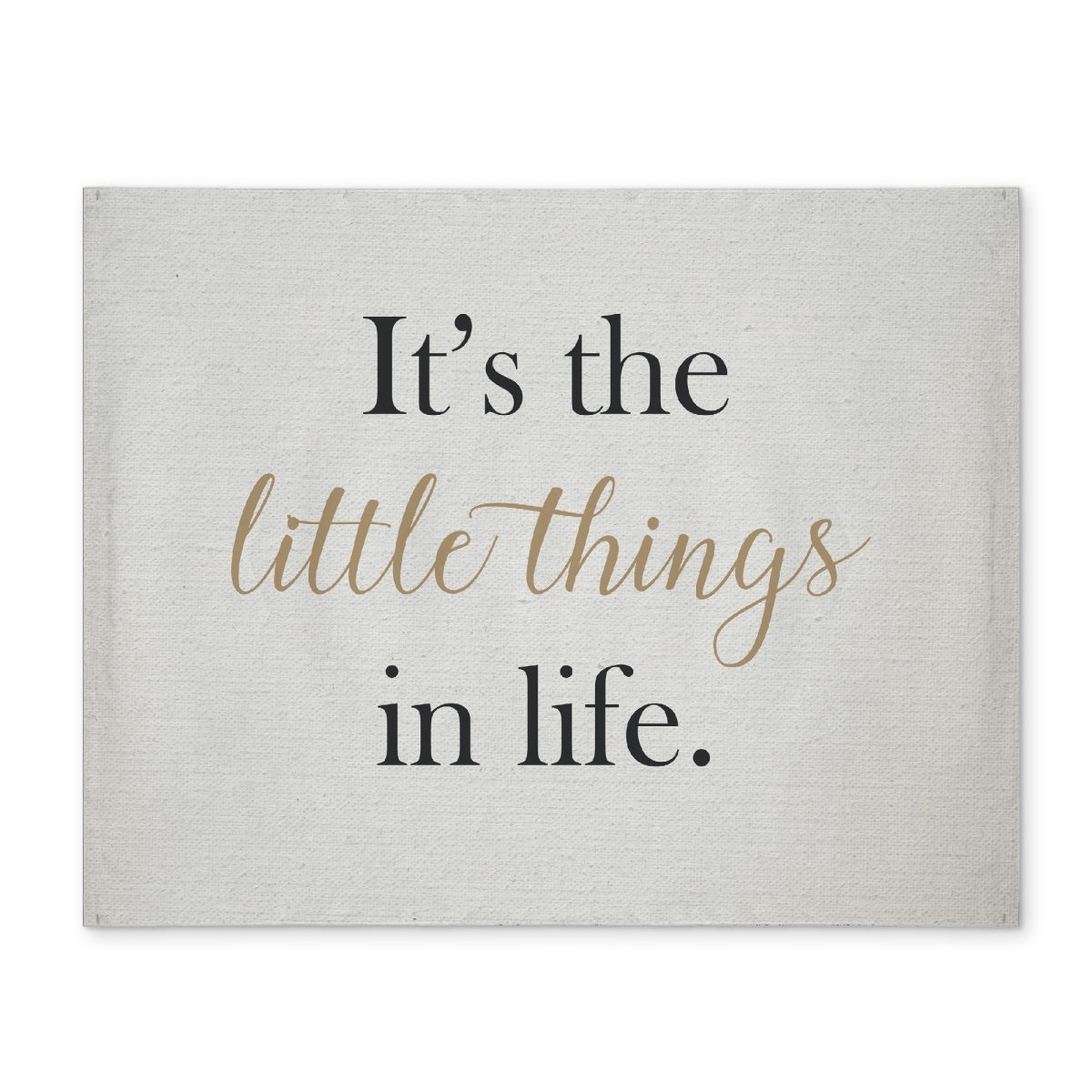 Picture of Begin Home Decor CPPM1418J86TRJ 14 x 18 in. Contemporary Motivational Placemat - Its the Little Things