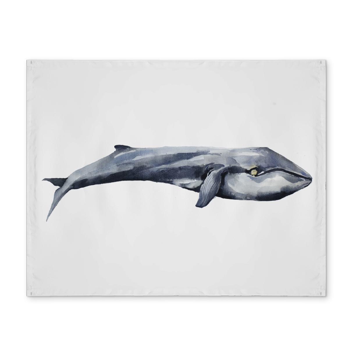 Picture of Begin Home Decor CPPM1418RFZLWG 14 x 18 in. Watercolor Whale Placemat - Scandinavian Bedroom Decor