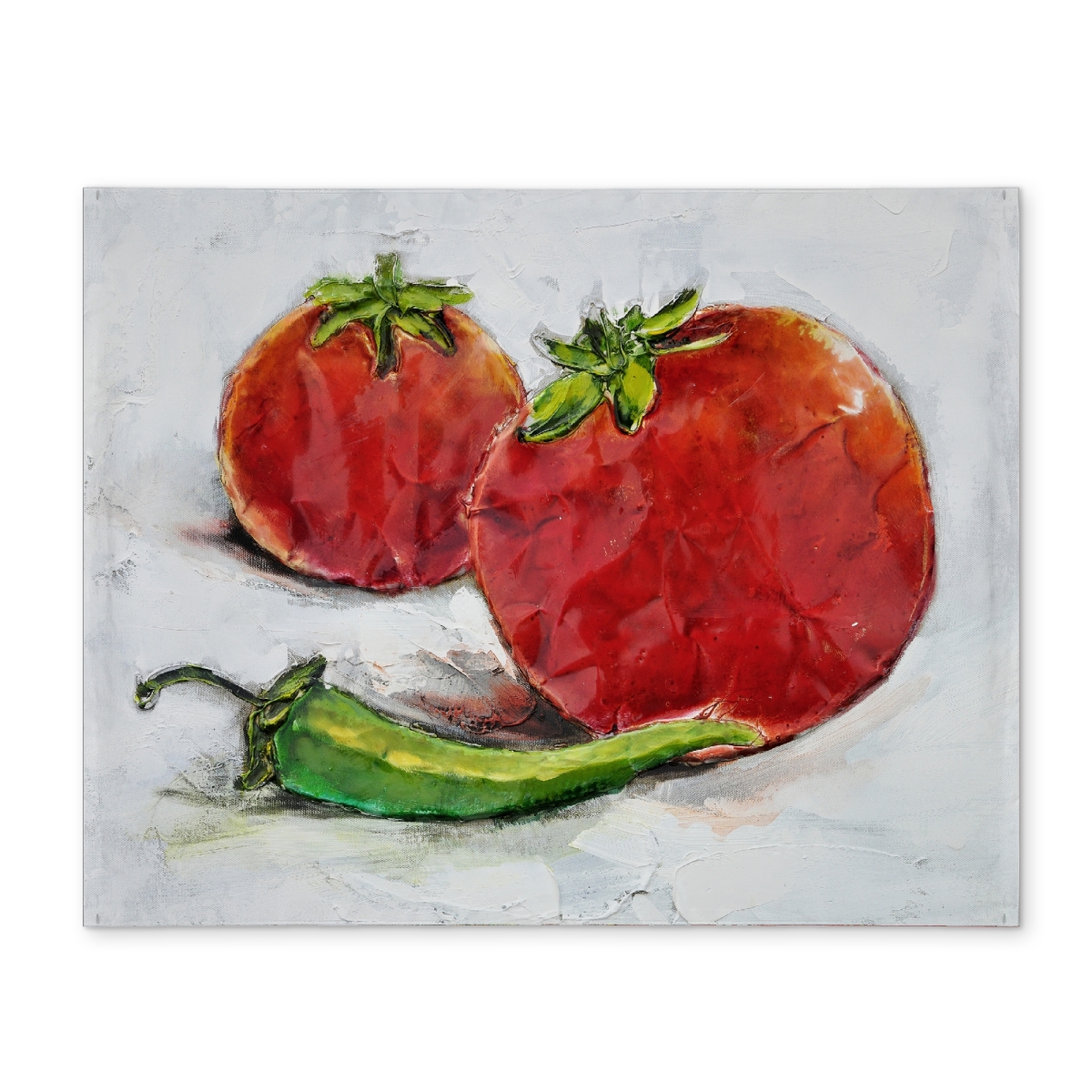 Picture of Begin Home Decor CPPM1418103GIH 14 x 18 in. Tomatoes with Jalapeno Red Placemat - Modern Home Decor