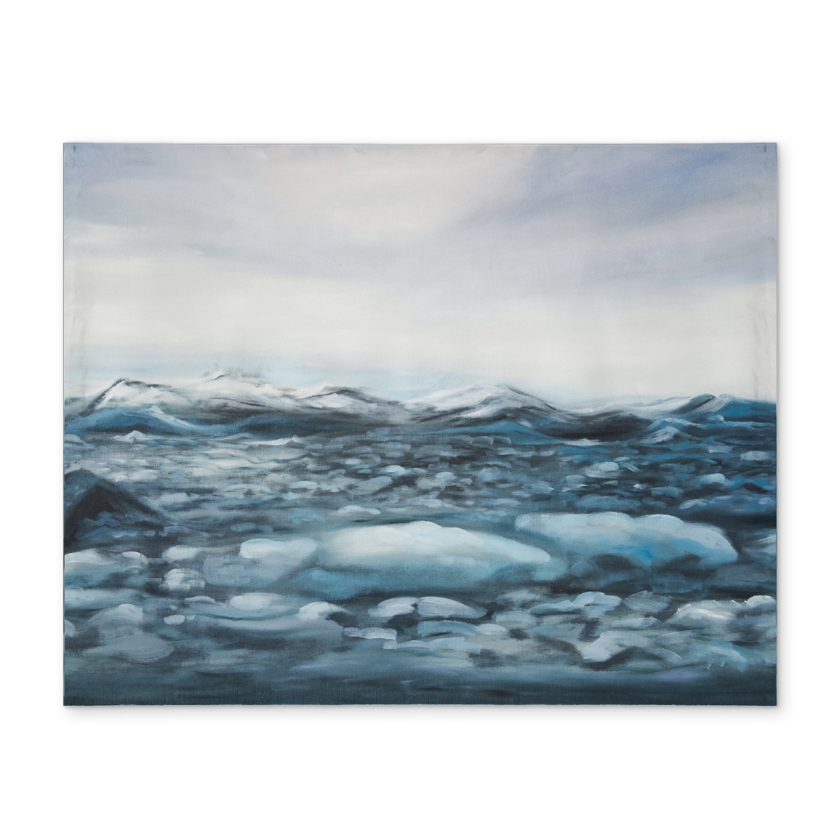 Picture of Begin Home Decor CPPM1418INO9XZ 14 x 18 in. Scandinavian Blue Placemat - Glaciers in Iceland Home Decor