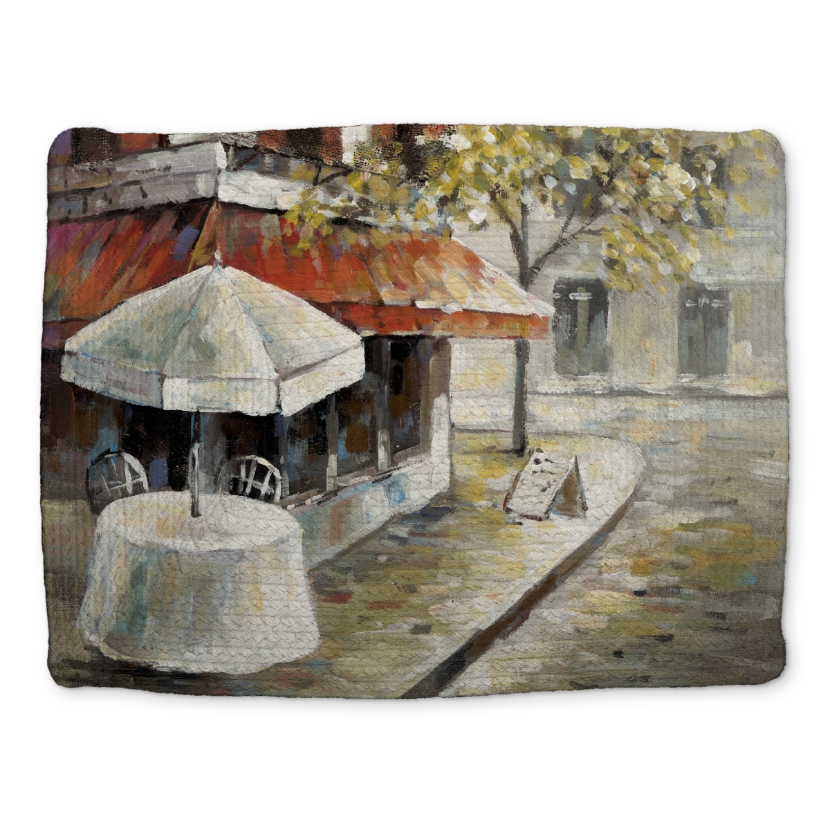 Picture of Begin Home Decor CBPM14188NPVW1 14 x 18 in. Orange Street Scenery Braided Placemat - Home Decor