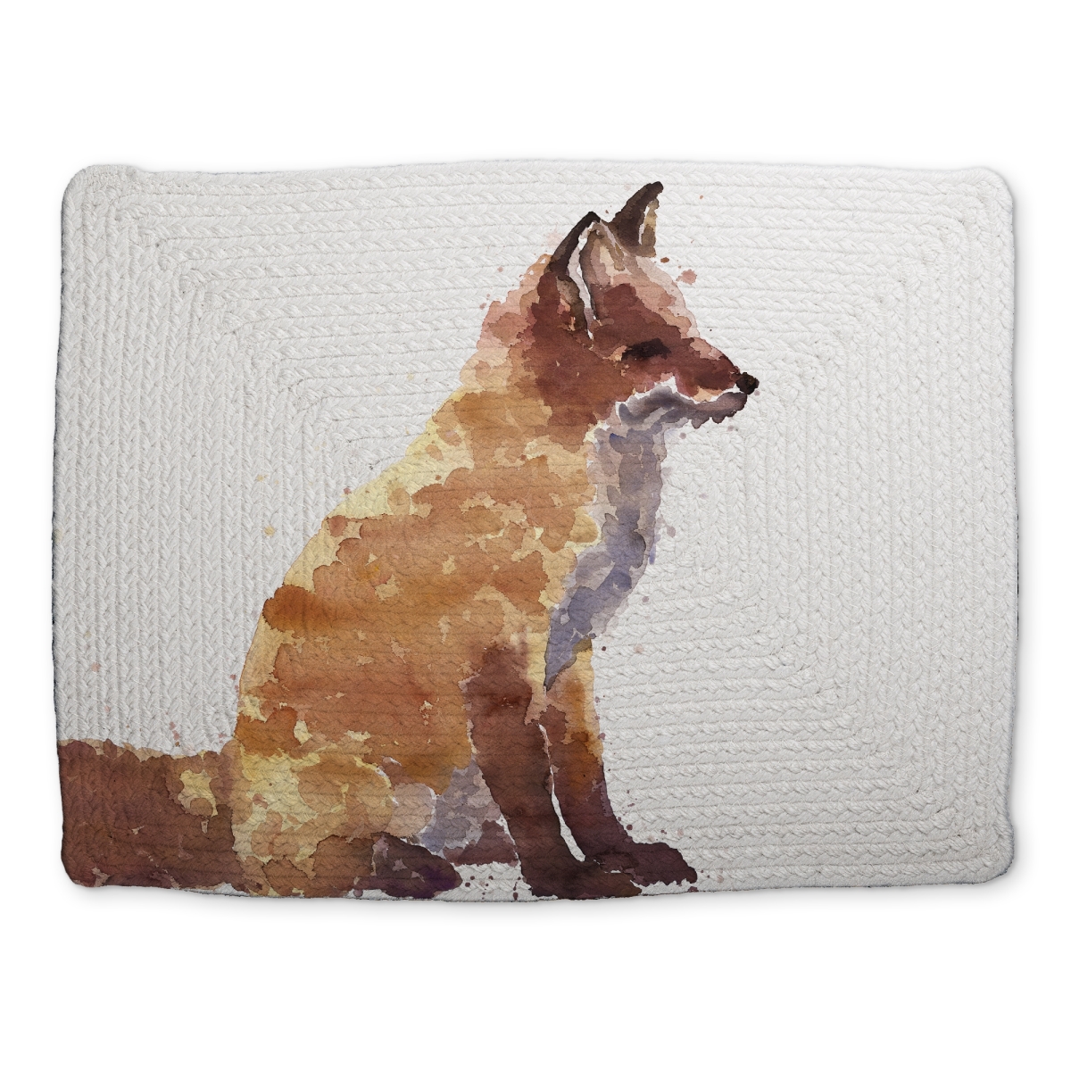 Picture of Begin Home Decor CBPM141888OE54 14 x 18 in. Red Fox Wildlife Polyester Placemat - Home Decor Livens Room