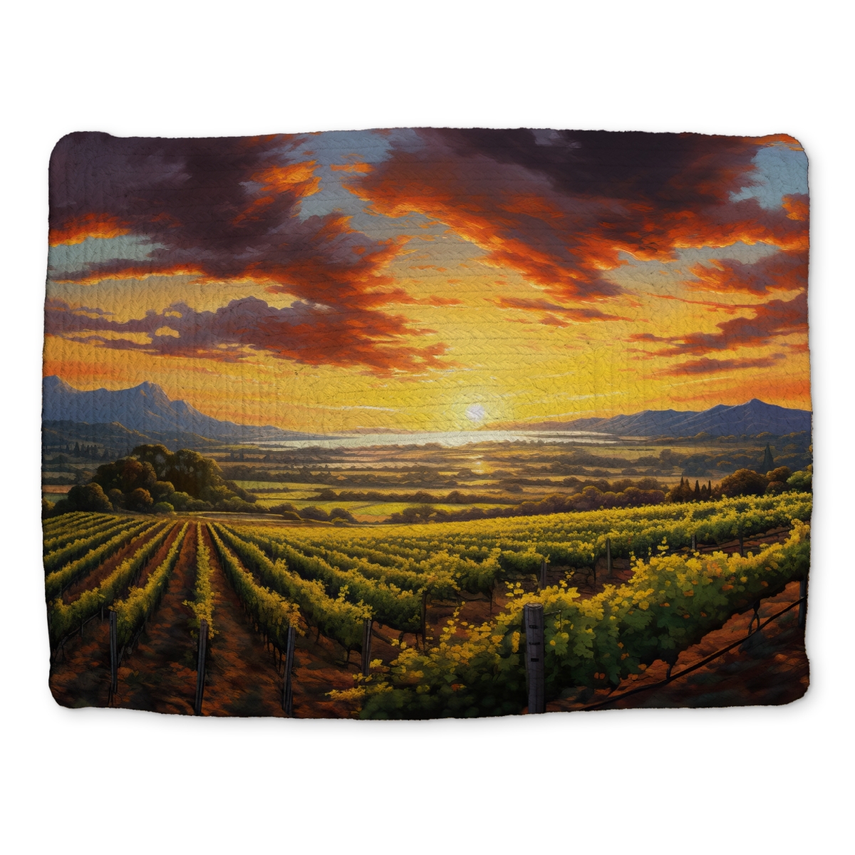 Picture of Begin Home Decor CBPM14186524QZ 14 x 18 in. Green Landscapes Trees Braided Polyester Placemat - Home Decor