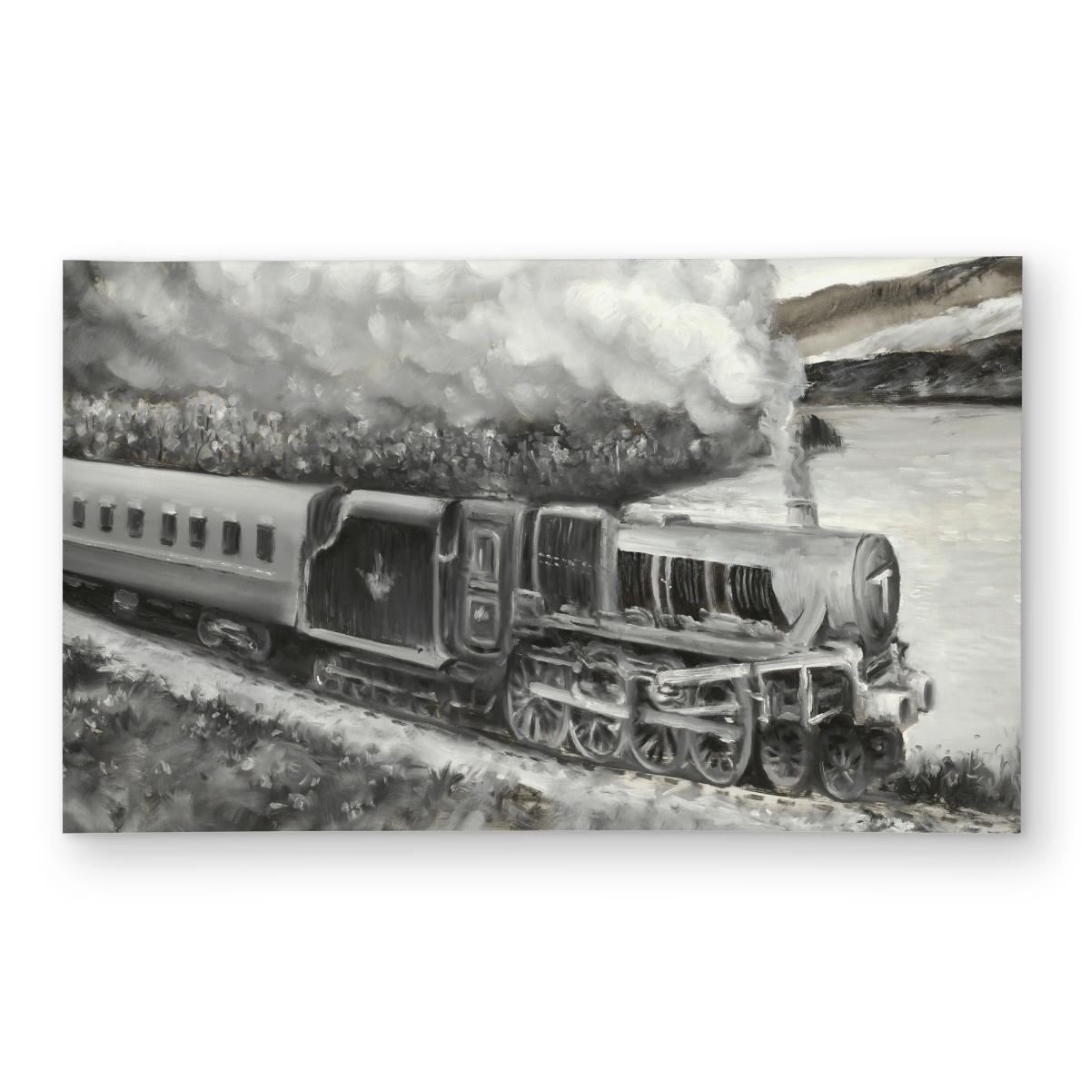 C1ROAR35QITAWB 3 x 5 ft. Vintage Passenger Locomotive Rug - Man Cave Industrial Decor - Rectangle