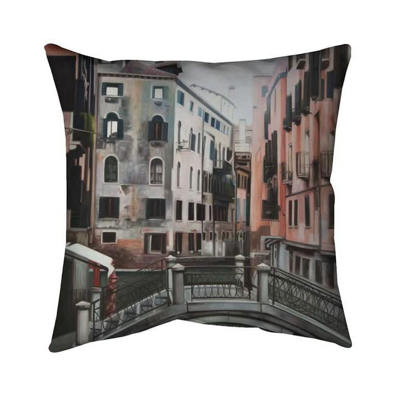 18 x 18 in. Venice-Double Sided Print Indoor Pillow