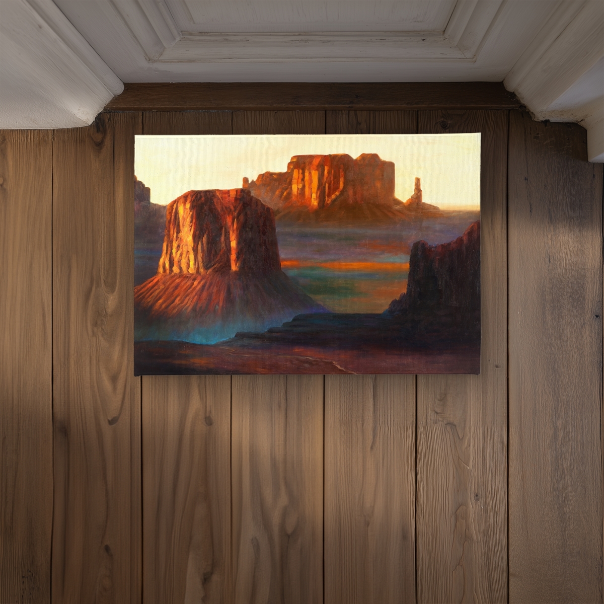 CODM1724D84IG3 17 x 24 in. Monument Valley Tribal Park Door Mat - Office Blue Indoor & Outdoor