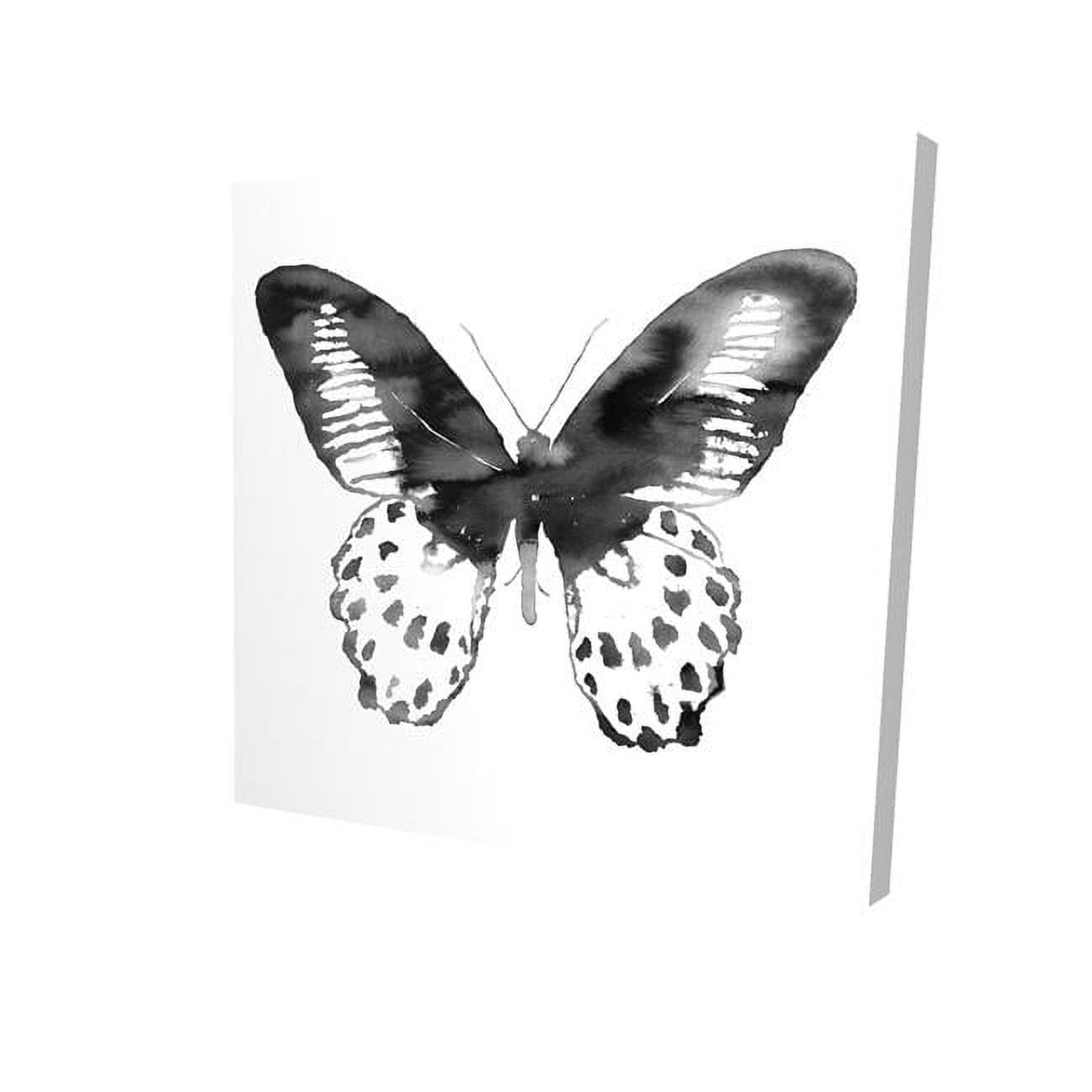 8 x 8 in. Black Butterfly-Print on Canvas