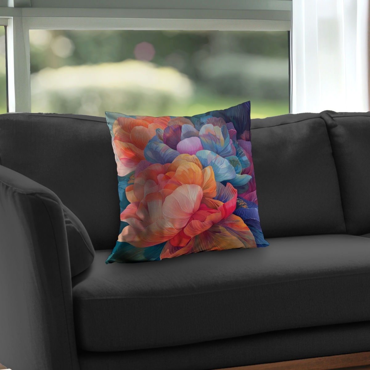 C1PT18180KPCY3 18 x 18 in. The Opening Blue Poly Twill Throw Pillow Insert - Home Decor