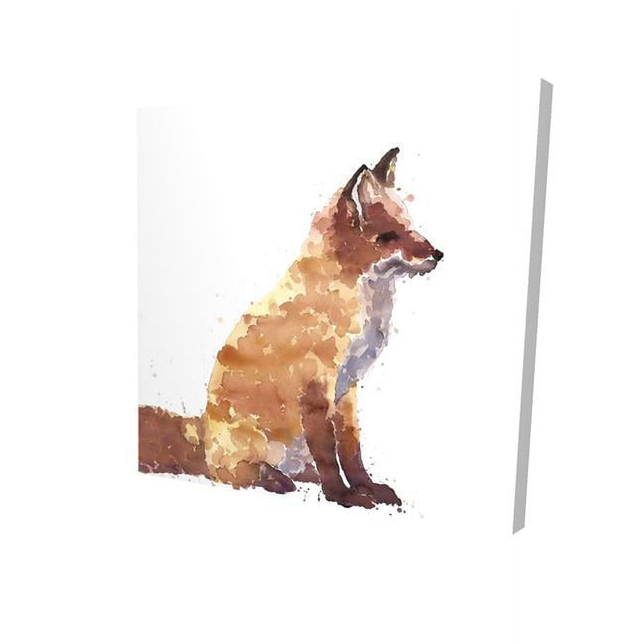 8 x 8 in. Red Fox-Print on Canvas