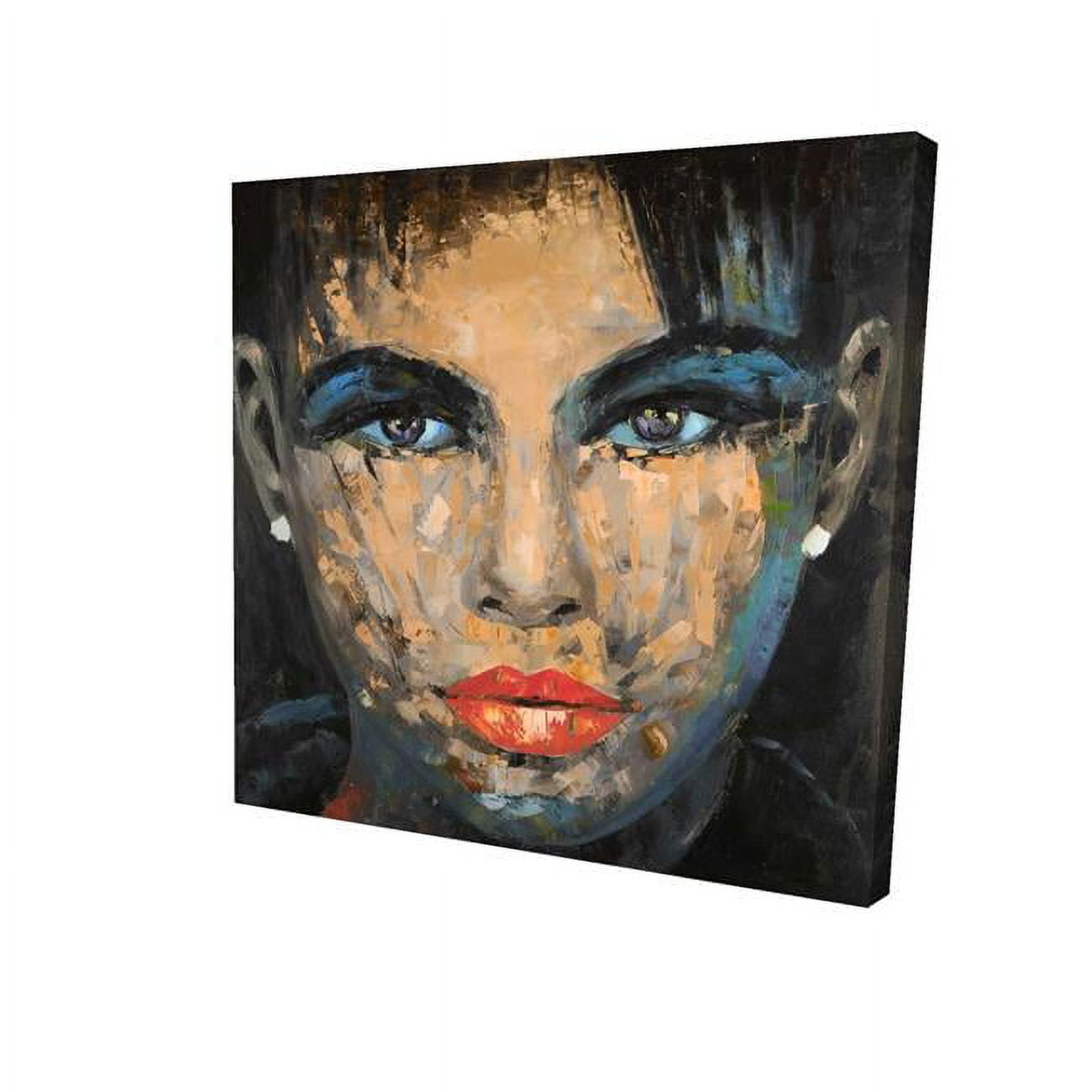 16 x 16 in. Abstract Female Portrait-Print on Canvas