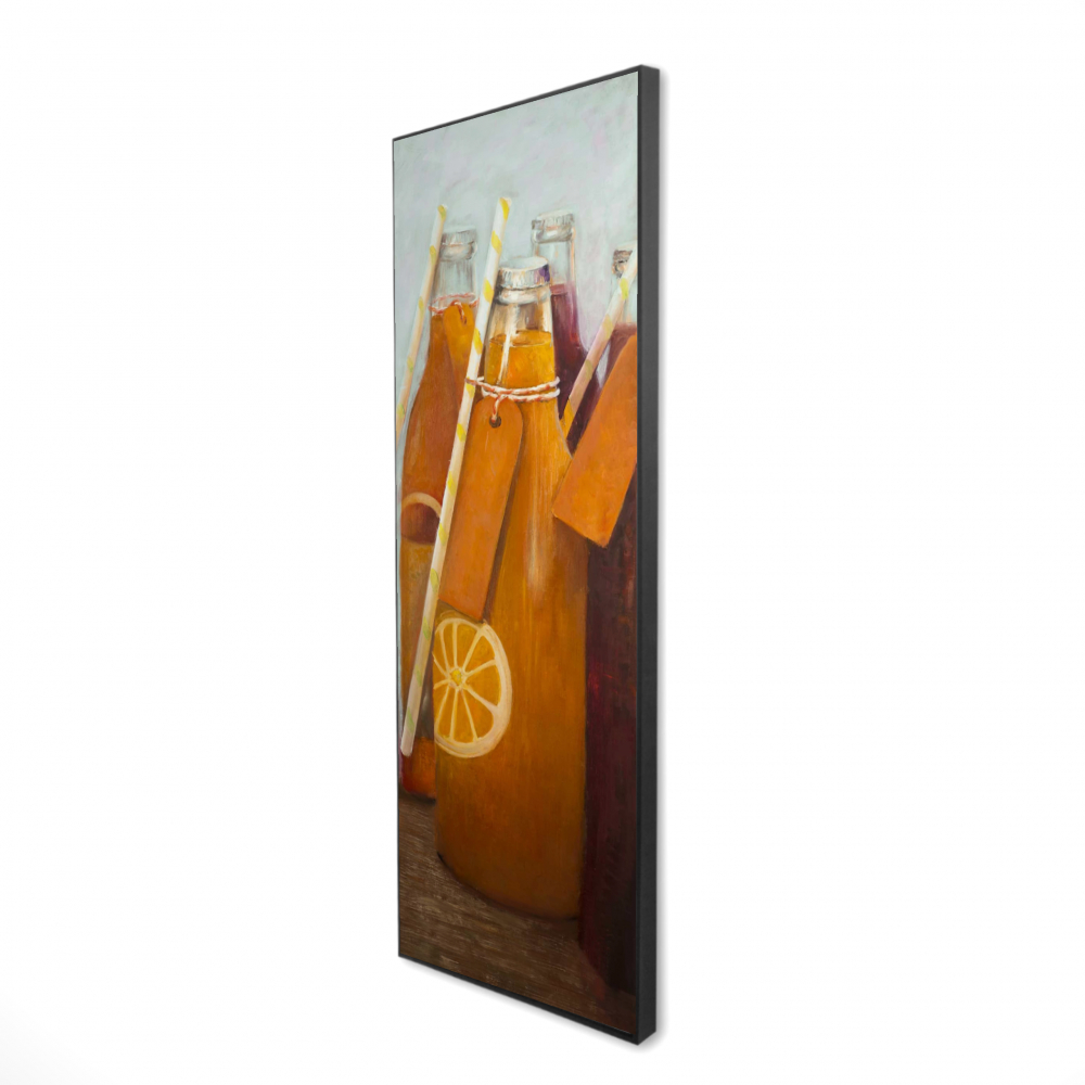 2081-6020-GA39 20 x 60 in. Orange Summer Drinks Canvas Art - Refreshing Home Decor