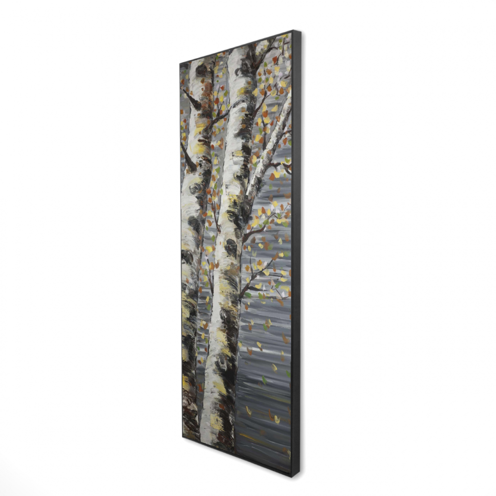 2081-6020-LA112 20 x 60 in. Budding White Birches - Framed Canvas Bedroom Decor - Home Art