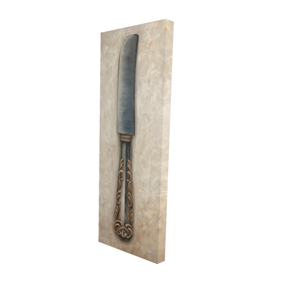 2080-6020-SL22 20 x 60 in. Vintage Butter Knife Still Life Canvas - Home Decor Art