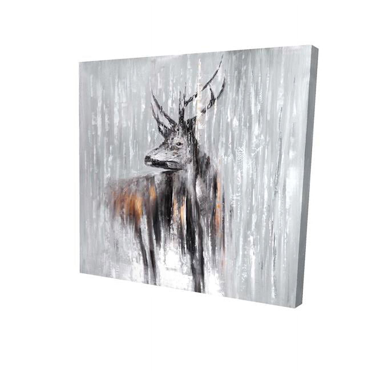 8 x 8 in. Deer in the Forest-Print on Canvas