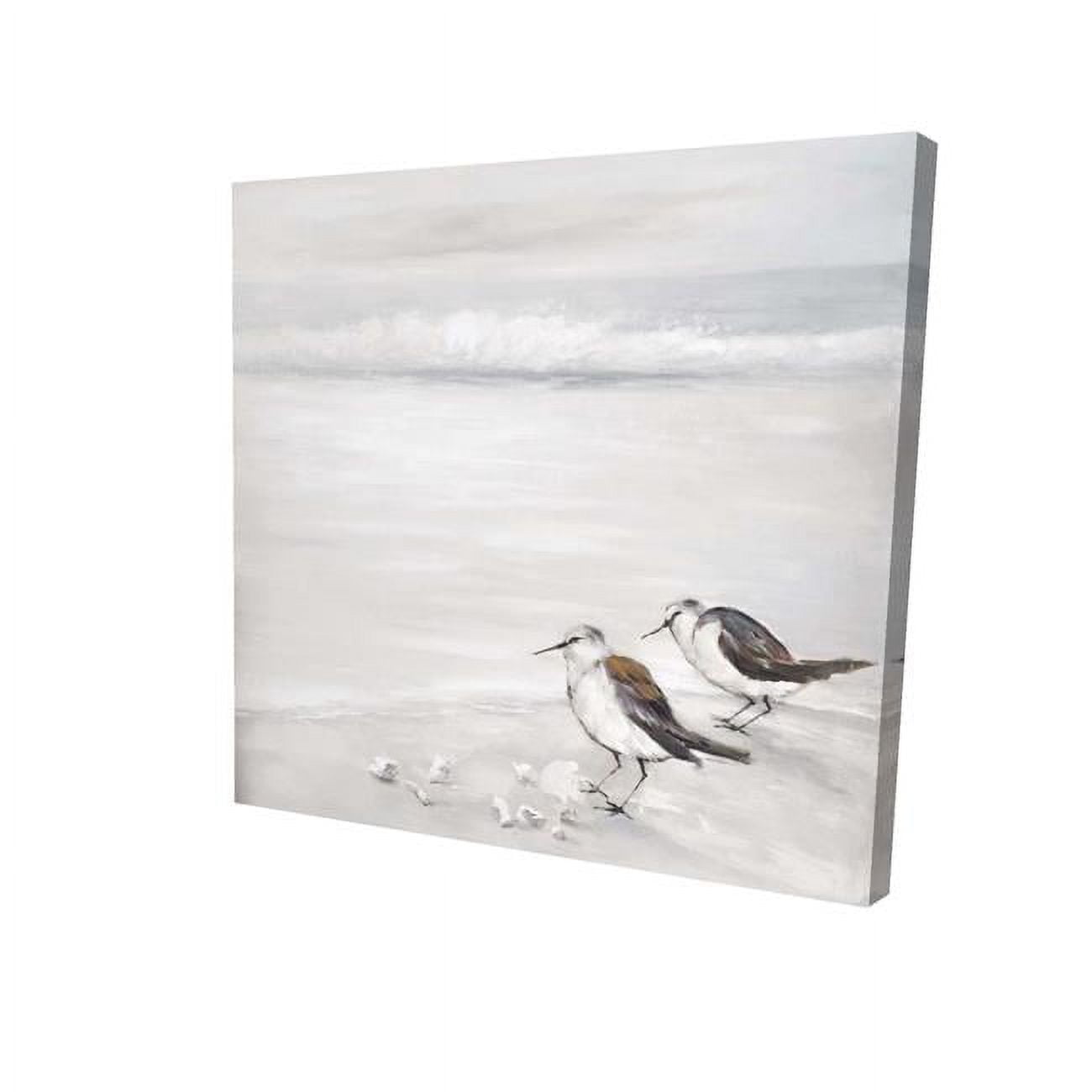 8 x 8 in. Two Sandpipiers Birds-Print on Canvas