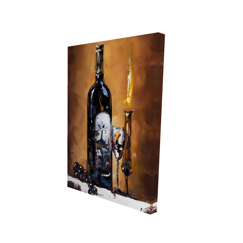2080-3624-GA22 24 x 36 in. Candlelit Wine - Romantic Object Canvas for Home Decor