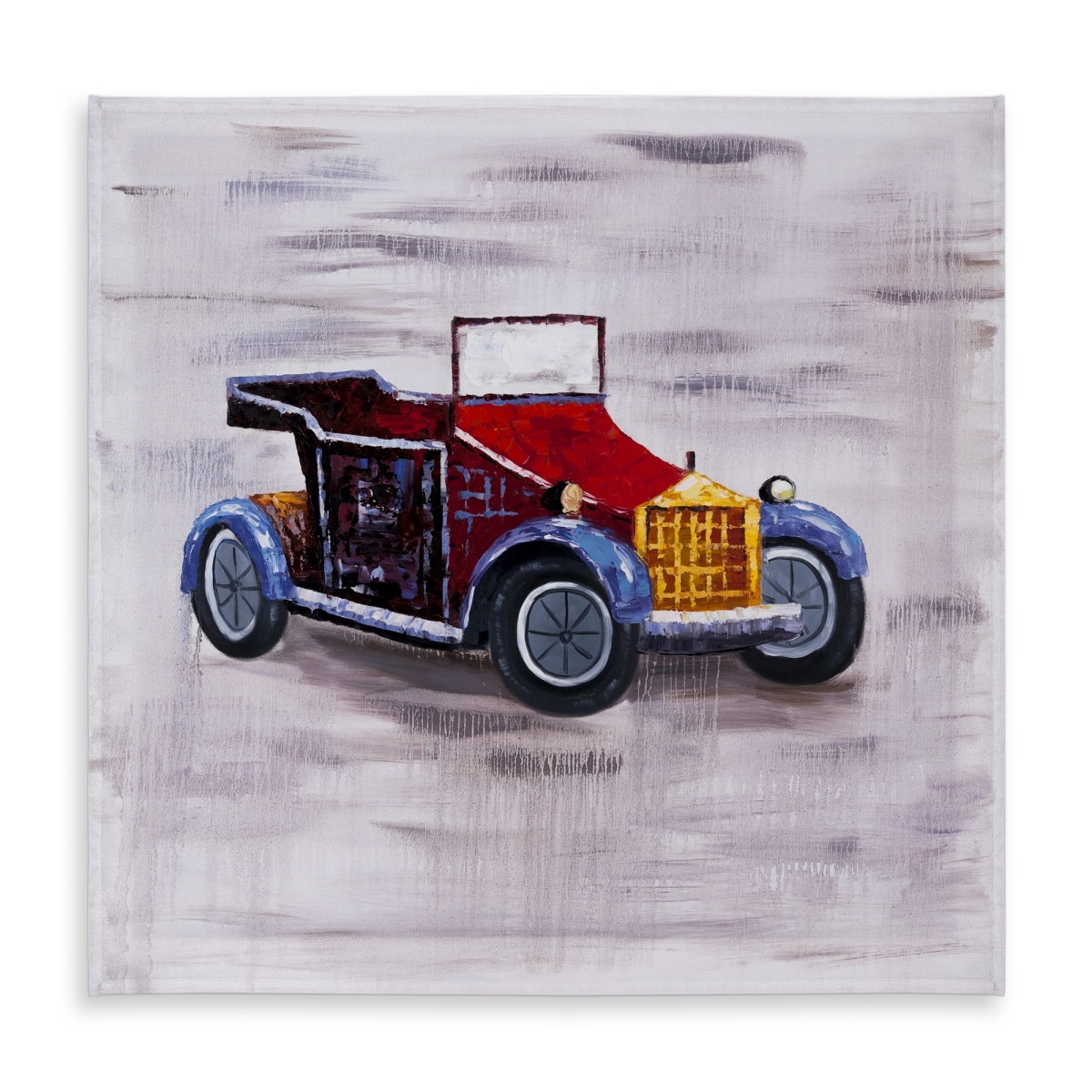 Picture of Begin Home Decor C1TC58585WDMB1 58 x 58 in. Vintage Toy Car Tablecloth - Indoor Outdoor Home Decor