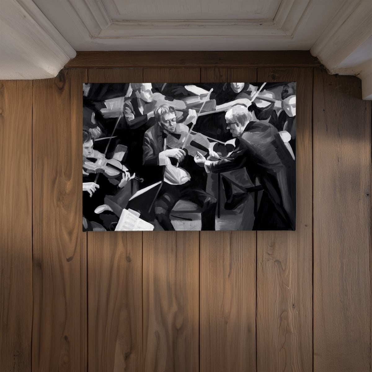 CODM1724XC9YO2 17 x 24 in. Symphony Orchestra Door Mat - Black Indoor & Outdoor Decor