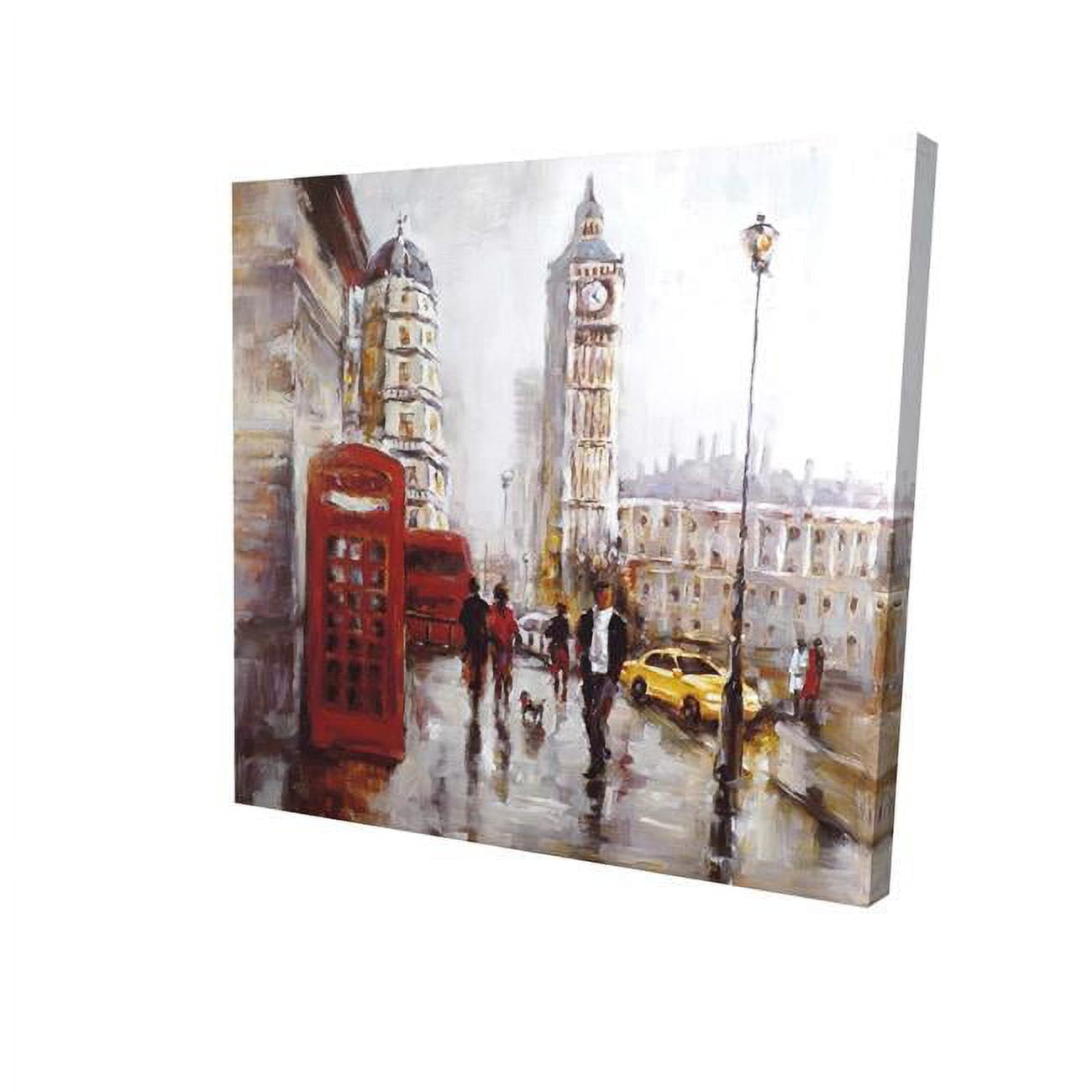 8 x 8 in. The Big Ben At London-Print on Canvas