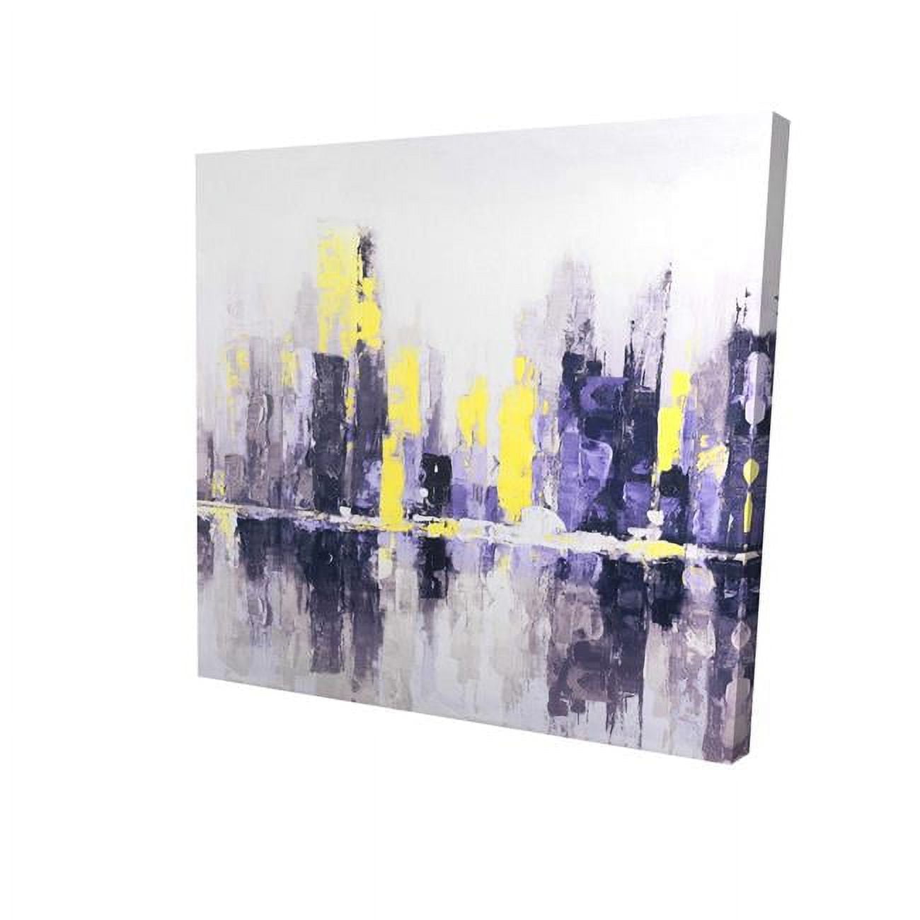 8 x 8 in. Abstract & Blurry Cityscape-Print on Canvas