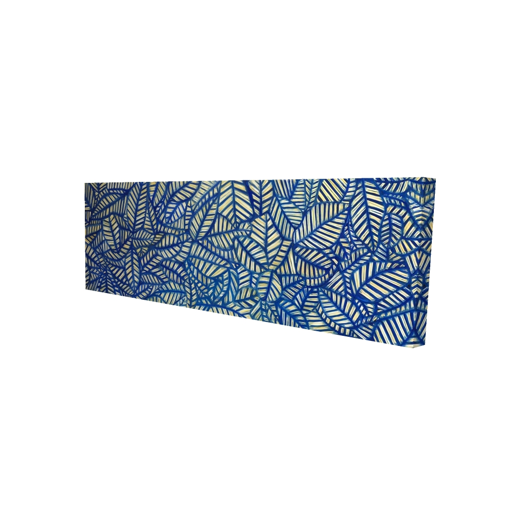 2080-2060-MI61 20 x 60 in. Leaves Patterns - Bedroom Illustrative Canvas for Home Decor