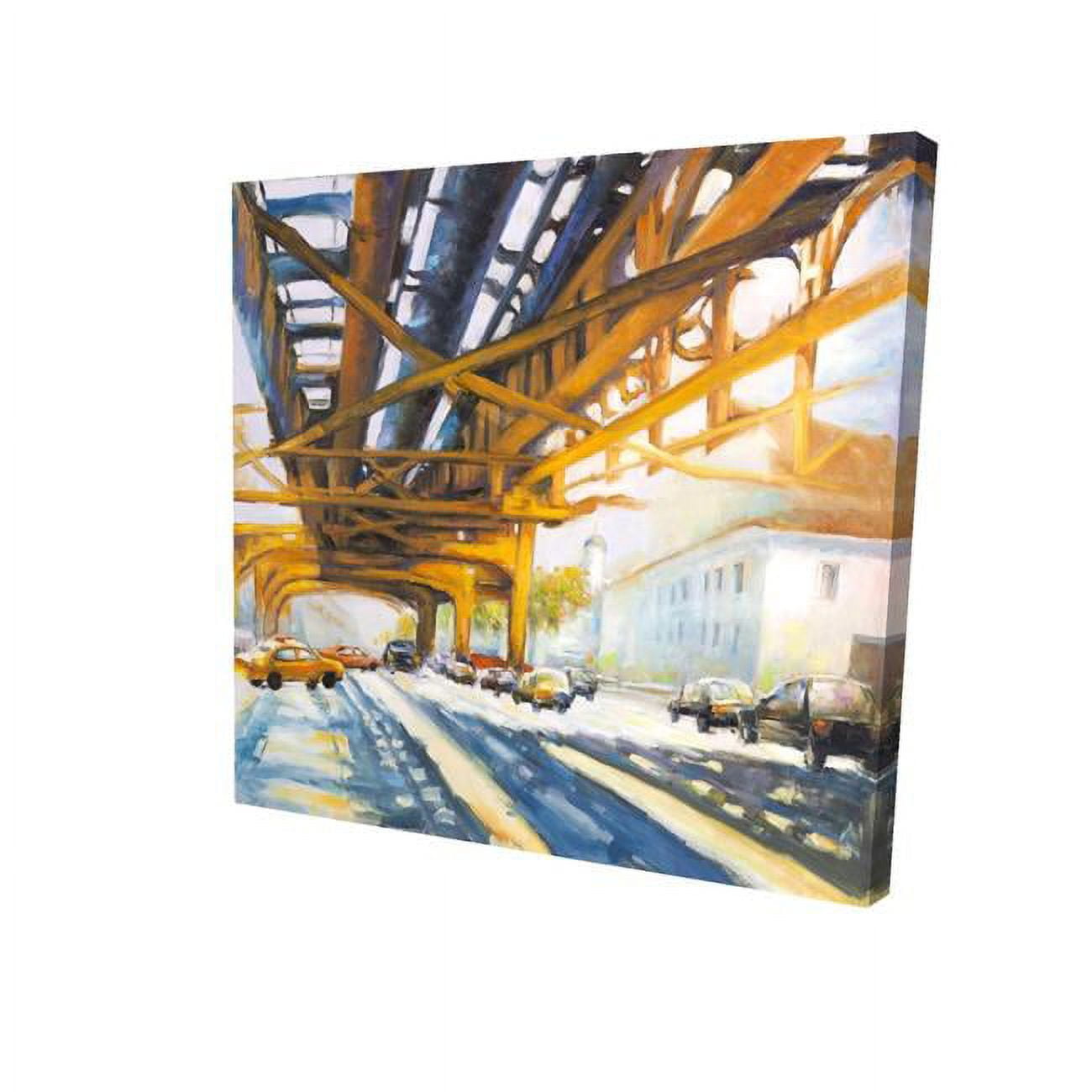 8 x 8 in. Trafic Under The Bridge-Print on Canvas