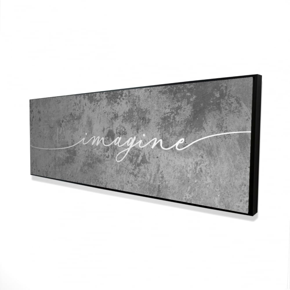 2081-2060-QU7 20 x 60 in. Imagine Office White Framed Canvas - Elegant Home Decor