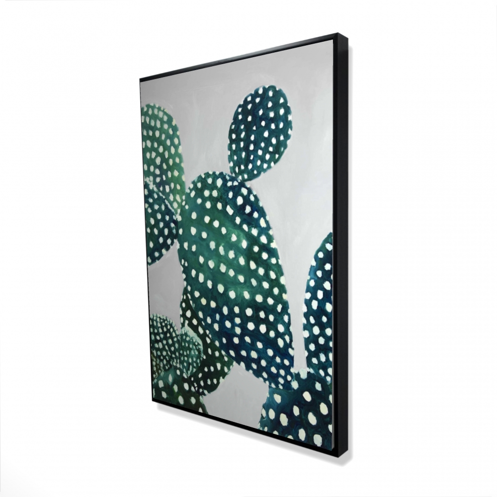 2081-3624-FL278 24 x 36 in. Opuntia Cactus - Framed Canvas Kitchen Decor for Home