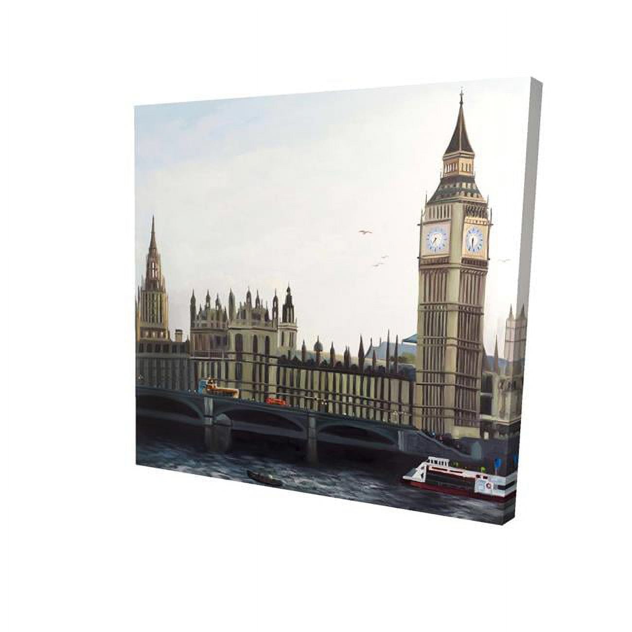 8 x 8 in. Big Ben Clock Elizabeth Tower In London-Print on Canvas