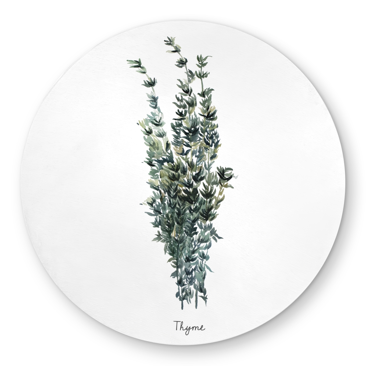C1COAR55QYMAD0 5 x 5 ft. Thyme Leaves Bundle - Typo & Symbols Kitchen Outdoor Rug - Round