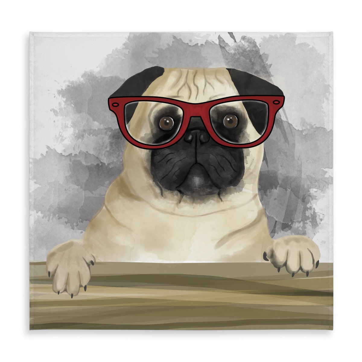 Picture of Begin Home Decor C1TC5858UOX2MP 58 x 58 in. Geek Carlin Bedroom Dog Tablecloth - Indoor Outdoor Decor