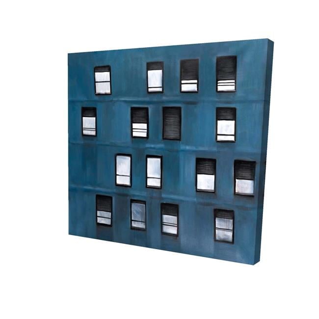8 x 8 in. Urban Building-Print on Canvas