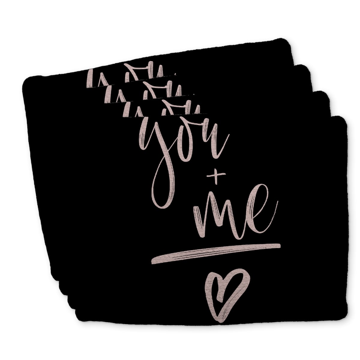 Picture of Begin Home Decor C4BP1418YS0QDN 14 x 18 in. You & Me Braided Polyester Placemat for Home Decor - Set of 4