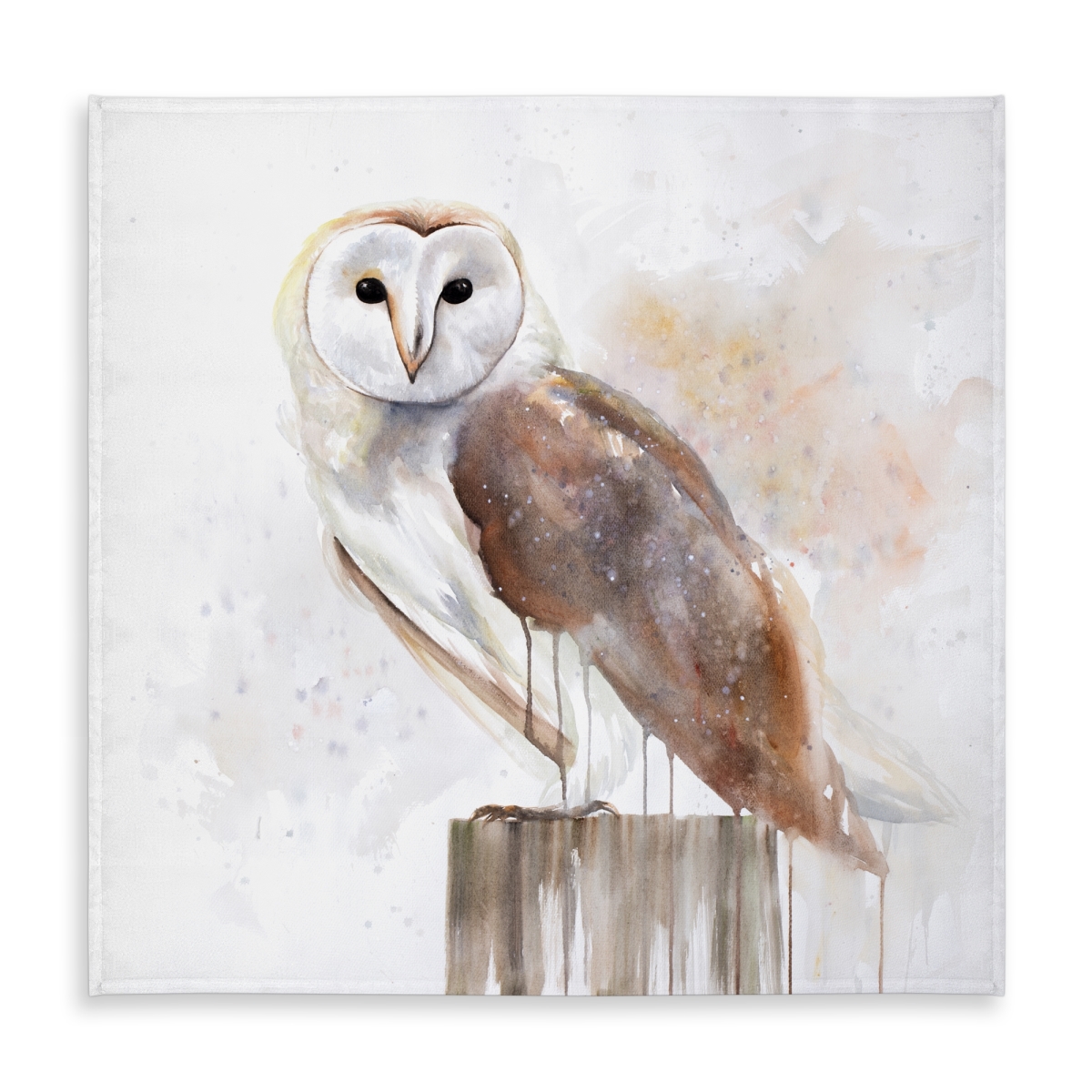 Picture of Begin Home Decor C1TC585899Z43P 58 x 58 in. Barn Owl Tablecloth - Scandinavian Indoor Outdoor Home Decor
