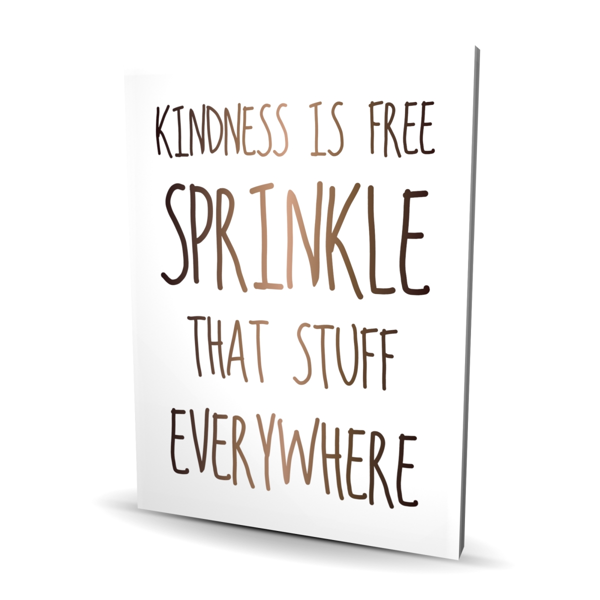 C1RC3648KBE2YW 36 x 48 in. Kindness is Free - Sprinkle That Stuff Everywhere Canvas Art