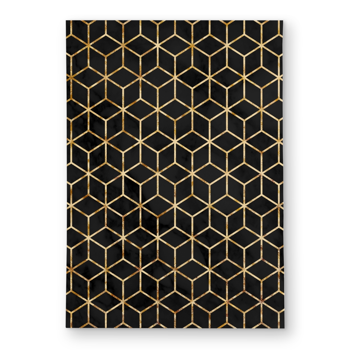 C1ROAR57GIA78F 5 x 7 ft. Symmetry Abstract Gold Outdoor Area Rug - Home Decor Beauty - Rectangle