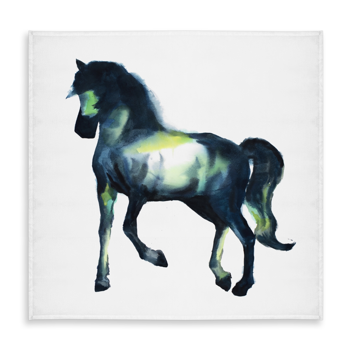 Picture of Begin Home Decor C1TC5858D8IPMQ 58 x 58 in. Elegant Horse Tablecloth - Indoor Outdoor Living Room Decor