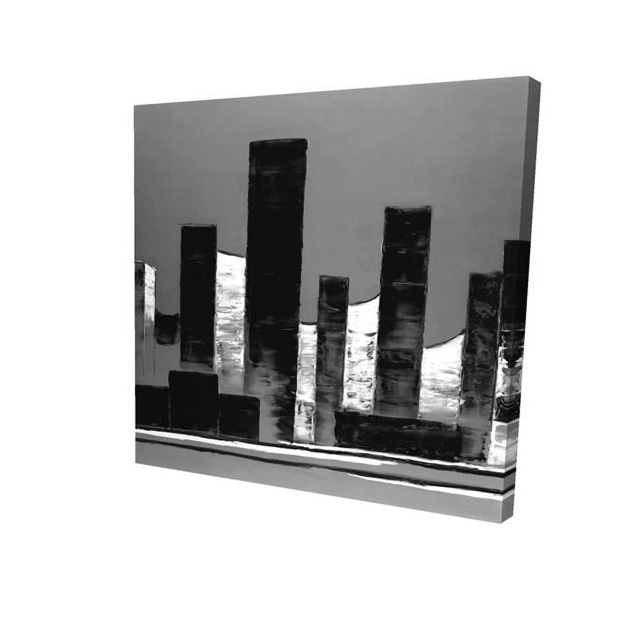 8 x 8 in. Minimalist Abstract Buildings-Print on Canvas